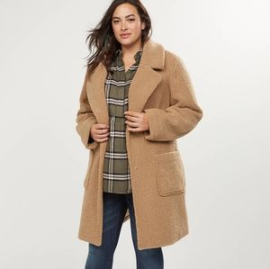 Plus-size NWT teddy coat Lane Bryant